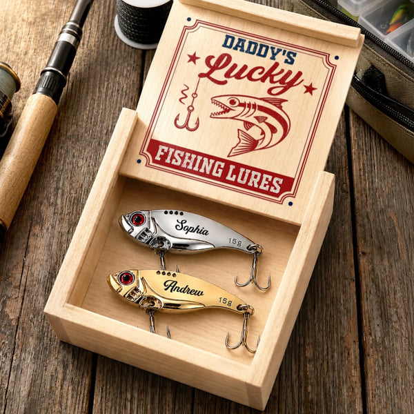 Custom Fishing Lure Gift Box - Personalized Father's Day Fishing Gifts