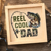 Custom Fishing Lure Gift Box - Personalized Father's Day Fishing Gifts For Fisherman, Dad, Grandpa - Born To Fish Forced To Work