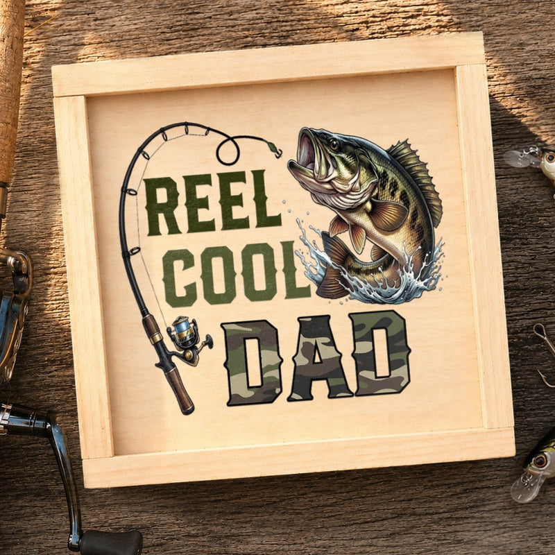 Custom Fishing Lure Gift Box - Personalized Father's Day Fishing Gifts For Fisherman, Dad, Grandpa - Born To Fish Forced To Work