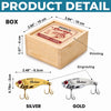 Custom Fishing Lure Gift Box - Personalized Father's Day Fishing Gifts For Fisherman, Dad, Grandpa - Fish More Worry Less