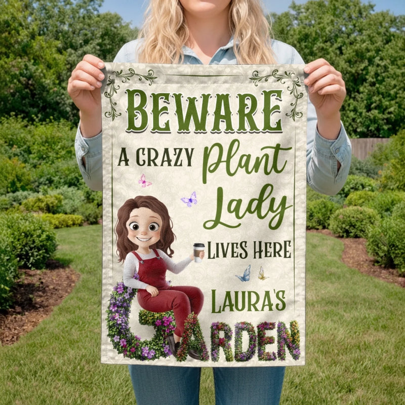 Custom Flag - Personalized Birthday Garden Gifts For Gardeners - Greeting You With Fresh Blooms