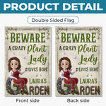 Custom Flag - Personalized Birthday Garden Gifts For Gardeners - Greeting You With Fresh Blooms