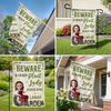 Custom Flag - Personalized Birthday Garden Gifts For Gardeners - Greeting You With Fresh Blooms