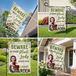 Custom Flag - Personalized Birthday Garden Gifts For Gardeners - Greeting You With Fresh Blooms