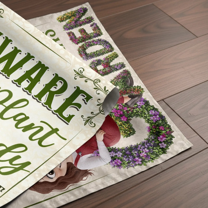 Custom Flag - Personalized Birthday Garden Gifts For Gardeners - Greeting You With Fresh Blooms