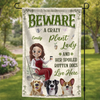 Custom Flag - Personalized Birthday Garden Gifts For Gardeners, Dog Lovers - Her Spoiled Pups, Her Paradise