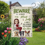 Custom Flag - Personalized Birthday Garden Gifts For Gardeners, Dog Lovers - Her Spoiled Pups, Her Paradise
