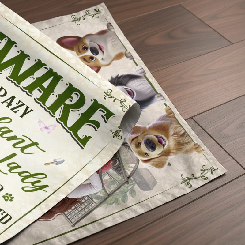Custom Flag - Personalized Birthday Garden Gifts For Gardeners, Dog Lovers - Her Spoiled Pups, Her Paradise
