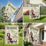 Custom Flag - Personalized Birthday Garden Gifts For Gardeners, Dog Lovers - Her Spoiled Pups, Her Paradise