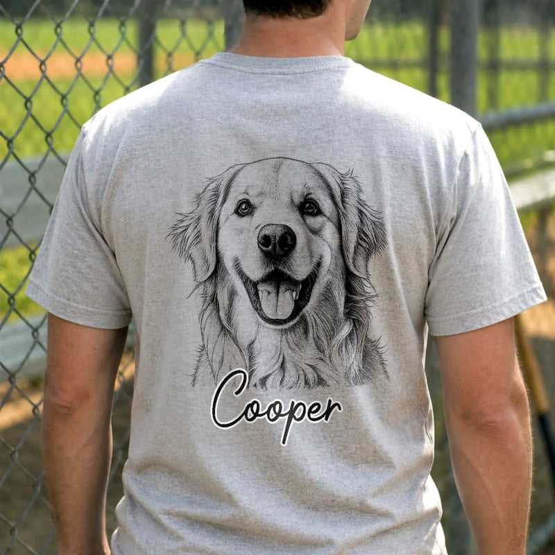 Custom Photo T-shirt - Personalized Father's Day Birthday Gifts For Dog Cat Lovers, Dog Dad And Mom, Cat Owners - Pets Make Every Day Brighter