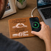 Custom Charging Mat - Personalized Father's Day Birthday Gifts For Dad, Grandpa - Family Creates Power