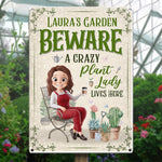 Custom Home Decor Metal Sign - Personalized  Birthday Garden Gifts For Gardeners - Her Green Kingdom, Her Rules