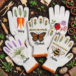 Custom Gardening Gloves - Personalized Birthday Garden Gifts For Gardeners - Growing Love, One Plant Daily