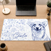 Custom Photo Desk Mat - Personalized Birthday Gifts For Dog Cat Lovers, Dog Dad And Mom, Cat Owners - Forever Etched In My Heart