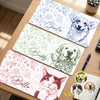 Custom Photo Desk Mat - Personalized Birthday Gifts For Dog Cat Lovers, Dog Dad And Mom, Cat Owners - Forever Etched In My Heart