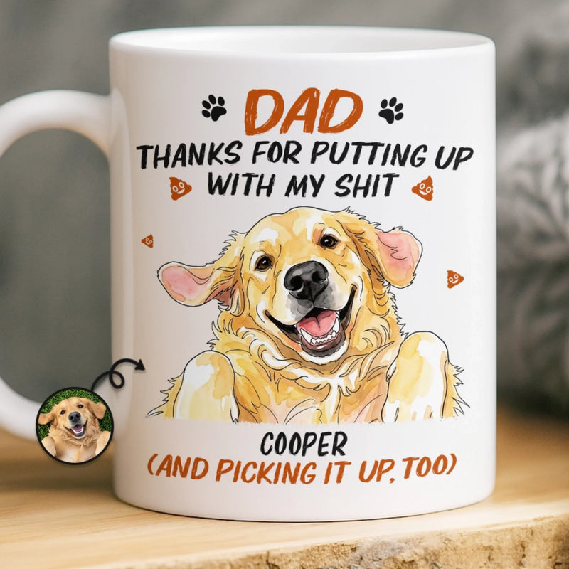 Custom Photo Mug - Personalized Father's Day Birthday Gifts For Dog Cat Lovers, Dog Dad, Cat Owners - We're Your Favorites