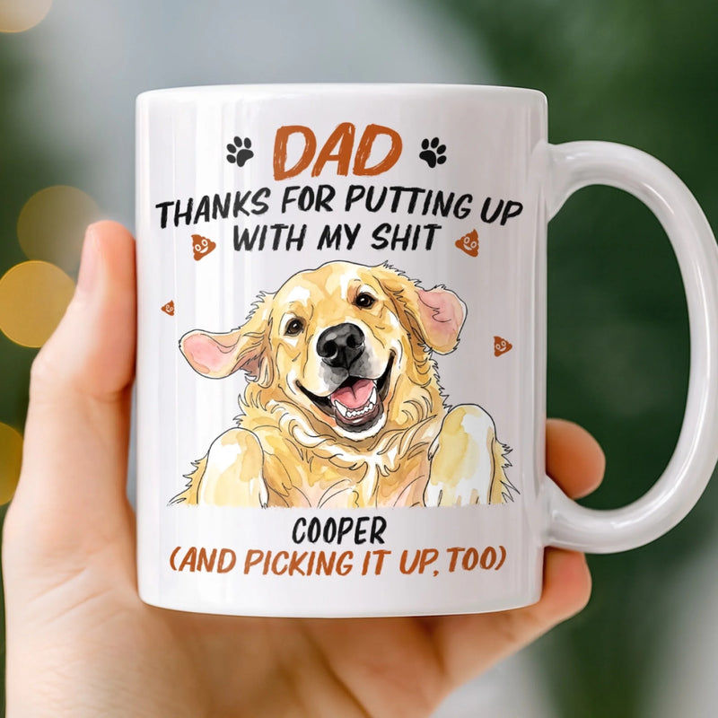 Custom Photo Mug - Personalized Father's Day Birthday Gifts For Dog Cat Lovers, Dog Dad, Cat Owners - We're Your Favorites
