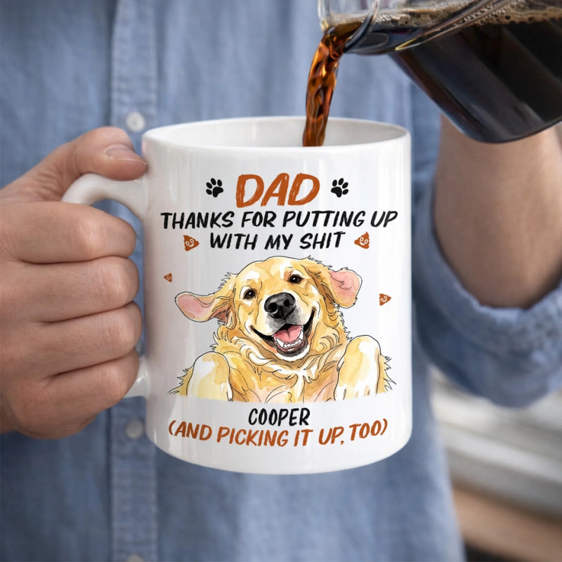 Custom Photo Mug - Personalized Father's Day Birthday Gifts For Dog Cat Lovers, Dog Dad, Cat Owners - We're Your Favorites