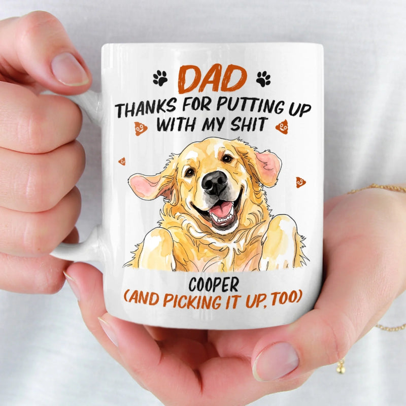 Custom Photo Mug - Personalized Father's Day Birthday Gifts For Dog Cat Lovers, Dog Dad, Cat Owners - We're Your Favorites