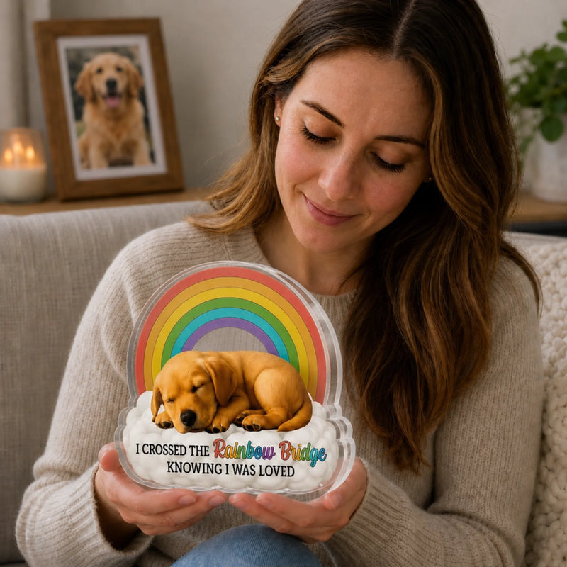 Custom Photo Forever In My Heart - Memorial Personalized Custom Acrylic Plaque Custom Shape - Sympathy Gift For Pet Owners, Pet Lovers