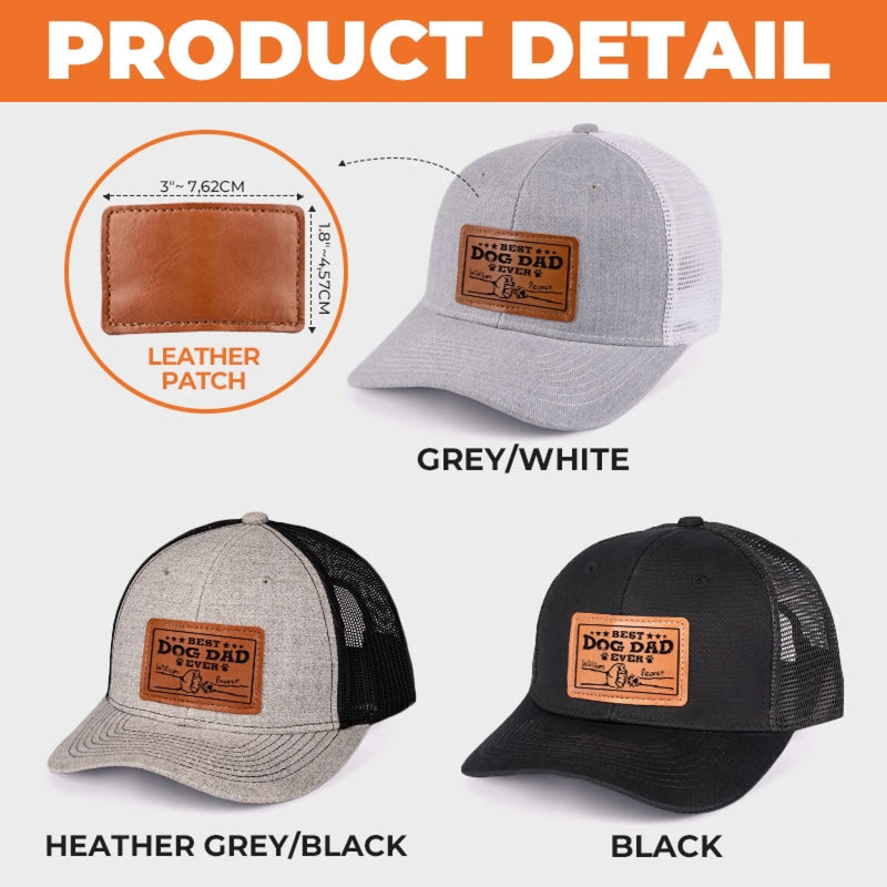 I Know That We Have Pawsitive Vibes - Dog Personalized Custom Leather Patch Hat - Gift For Pet Owners, Pet Lovers