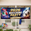 Custom International Soccer Tournament Outdoor Banner - Personalized Birthday Gifts For Soccer Lovers, Sports Fans, Sports Lovers - Cheering Together, Winning Together