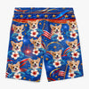 Custom Photo Tropical Hawaiian Aloha Men Beach Shorts - Personalized Summer Vacation And Travel Gifts For Dog Cat Lovers, Dog Dad And Mom, Cat Owners - Patriotic Pup Paradise