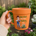 Custom Name Gardening Gifts for Gardeners - Personalized Plant Pot Mug