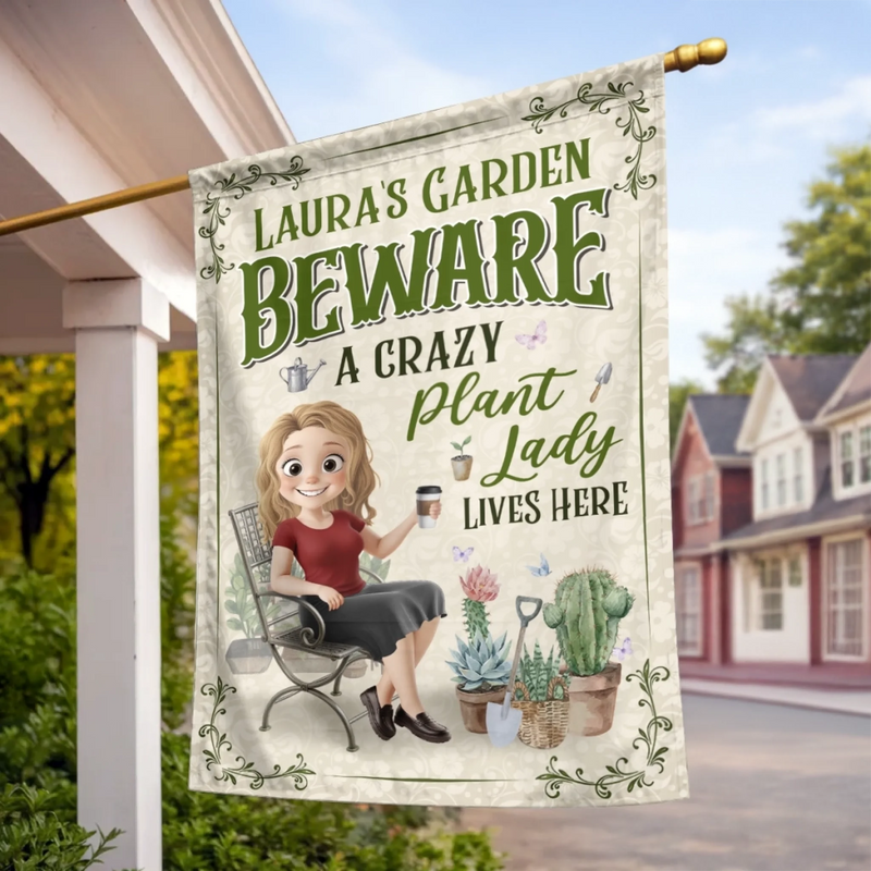 Custom Flag - Personalized Birthday Garden Gifts For Gardeners - Bloom Where You Grow