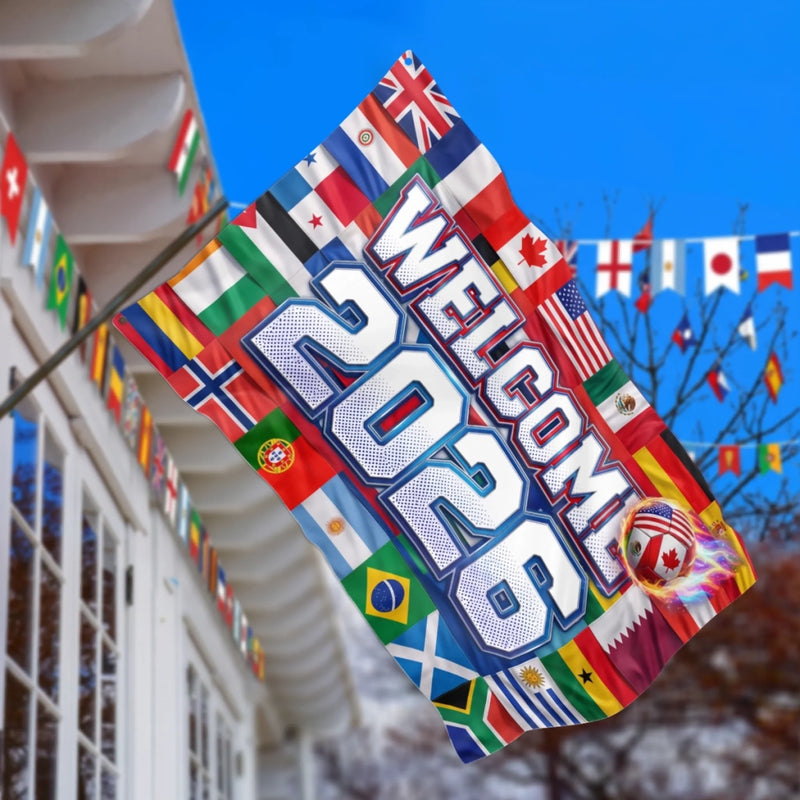 International Soccer Tournament Flag - Birthday Gifts For Soccer Lovers, Sports Fans, Sports Lovers - Welcome To The Big Game