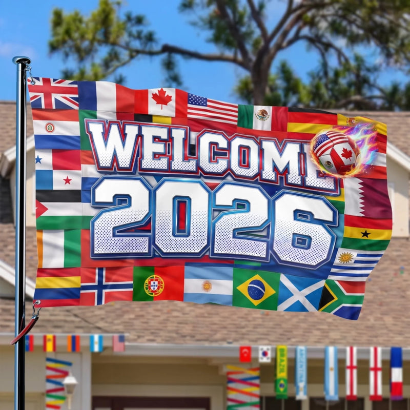 International Soccer Tournament Flag - Birthday Gifts For Soccer Lovers, Sports Fans, Sports Lovers - Welcome To The Big Game