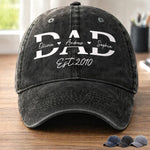 Custom Cap - Personalized Father's Day Birthday Gifts For Dad, Grandpa - The Heart Of Our Family
