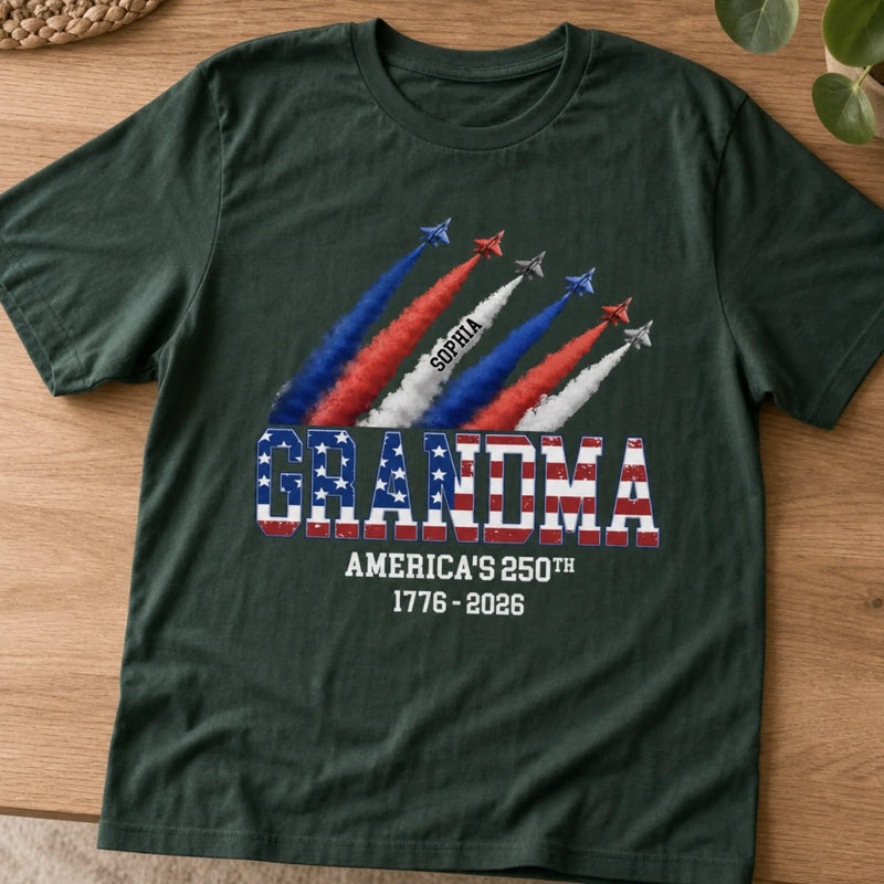 Custom T-shirt, Premium T-shirt, Hoodie - Personalized 4th Of July Gifts For Mom, Grandma - Her Favorite Little Firecrackers