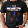 Custom Unisex T-shirt, Premium T-shirt, Hoodie – Personalized America 250th Anniversary Gifts For Dad, Grandpa – This Proud Grandpa Belongs To Awesome Kids