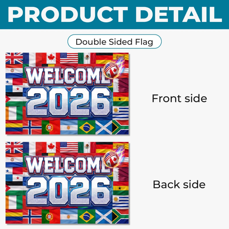 International Soccer Tournament Flag - Birthday Gifts For Soccer Lovers, Sports Fans, Sports Lovers - Welcome To The Big Game