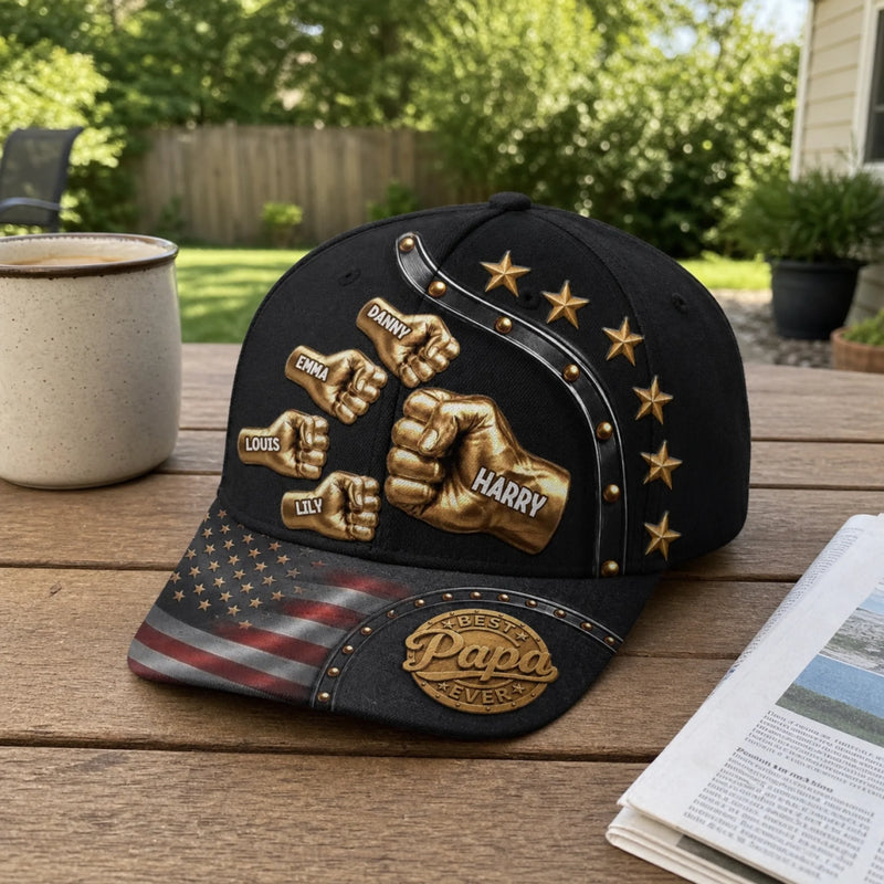 Custom Cap - Personalized Father's Day Birthday Gifts For Dad, Grandpa - Every Great Family Has A Great Dad