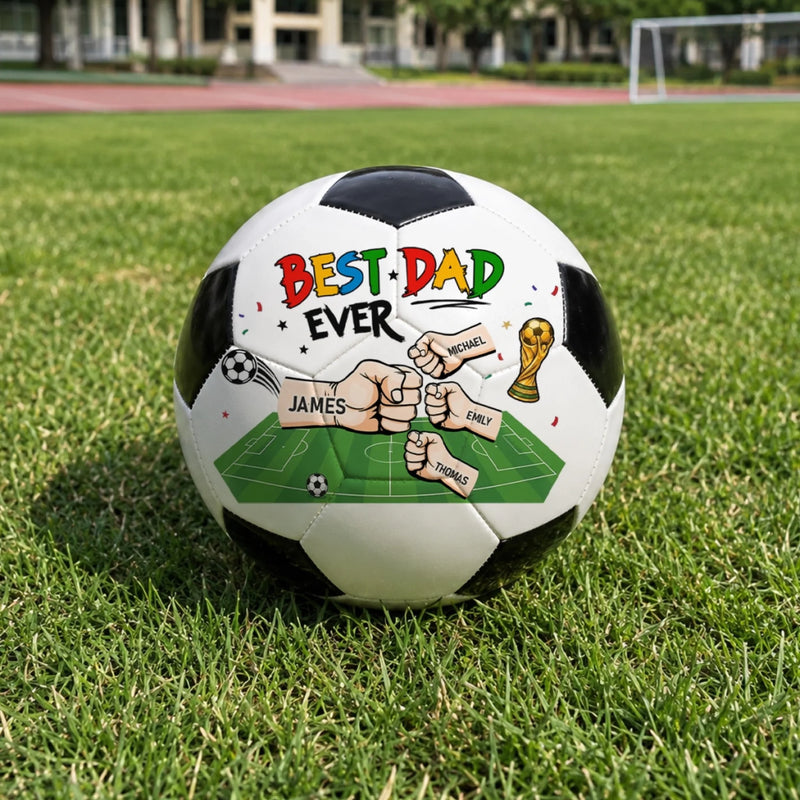 Custom LA 2026 Soccer Dad Soccer Ball – Personalized Father's Day Gifts For Dad, Grandpa, Soccer Lovers, Sports Fans, Sports Lovers – Soccer Is Always A Good Idea