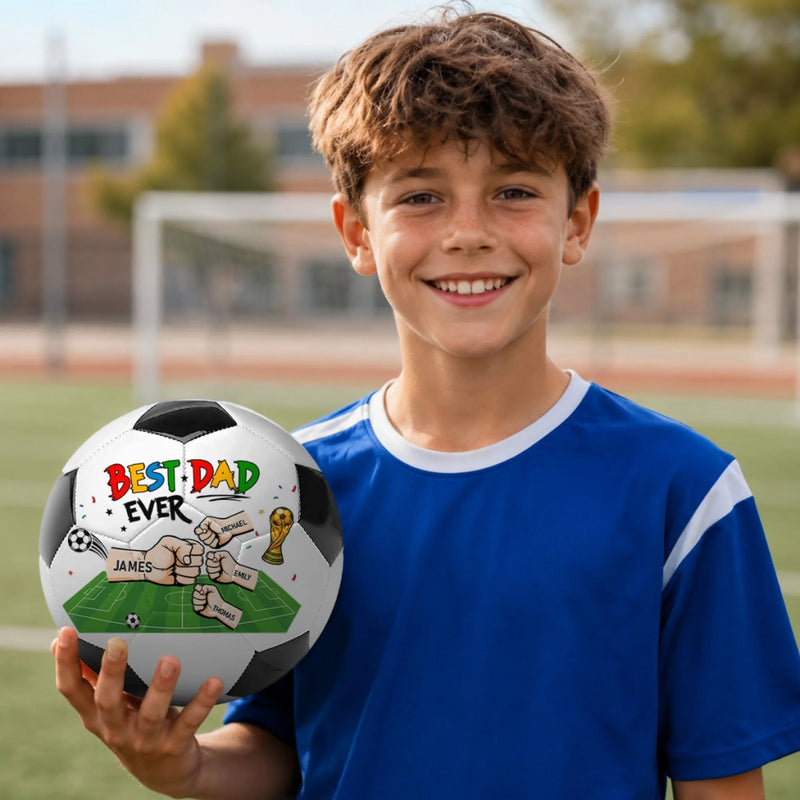 Custom LA 2026 Soccer Dad Soccer Ball – Personalized Father's Day Gifts For Dad, Grandpa, Soccer Lovers, Sports Fans, Sports Lovers – Soccer Is Always A Good Idea