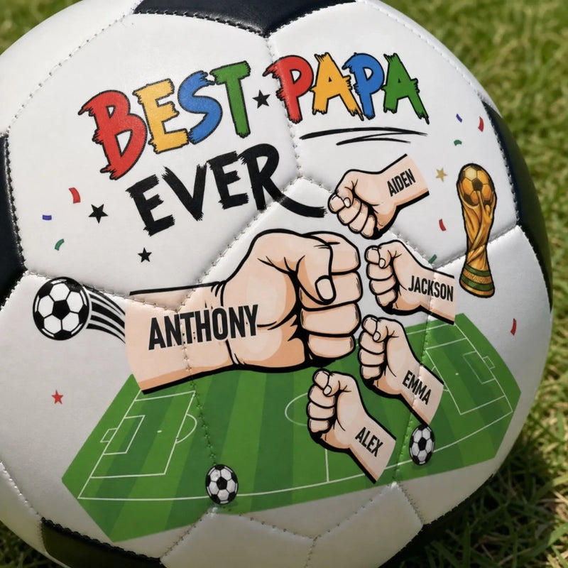 Custom LA 2026 Soccer Dad Soccer Ball – Personalized Father's Day Gifts For Dad, Grandpa, Soccer Lovers, Sports Fans, Sports Lovers – Soccer Is Always A Good Idea