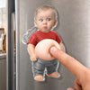 Custom Photo Dad Bod Belly Squishy Acrylic Fridge Magnet – Personalized Funny Gifts For Men, Dad, Grandpa, Kids – Too Cool To Be Normal