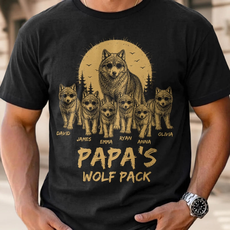 Custom T-shirt, Hoodie - Personalized Father's Day Birthday Gifts For Dad, Grandpa - Lead The Pack Protect The Family
