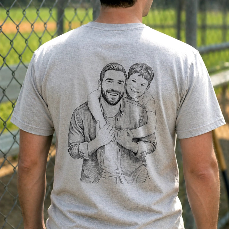 Custom Photo Unisex T-shirt - Personalized Father's Day Birthday Gifts For Dad, Grandpa - Reserved For My Favorite