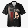 Custom Unisex Tropical Hawaiian Aloha Shirt - Personalized America 250th Anniversary Father's Day Gifts For Dad, Grandpa - Freedom Family Dad