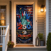 Custom Door Cover - Personalized America 250th Anniversary Gifts For Mom, Dad, Brother, Sister, Kids  - Land Of Liberty Family