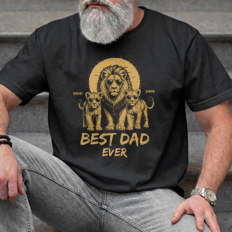 Custom T-shirt, Hoodie - Personalized Father's Day Birthday Gifts For Dad, Grandpa - Leader Of The Pride