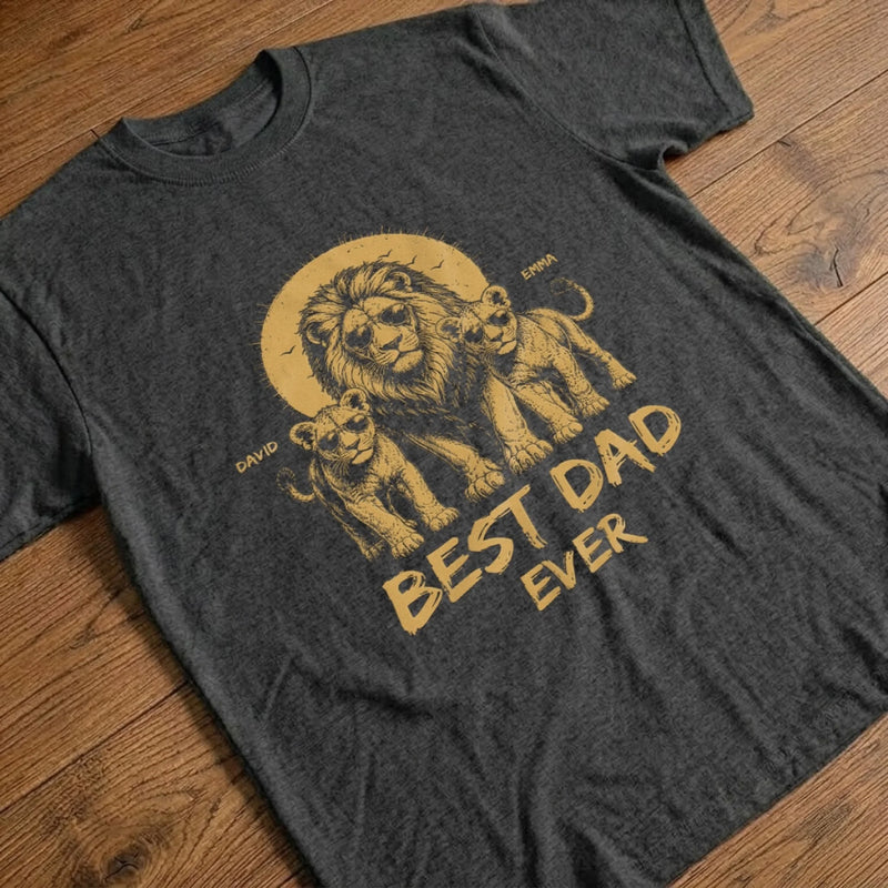 Custom T-shirt, Hoodie - Personalized Father's Day Birthday Gifts For Dad, Grandpa - Leader Of The Pride