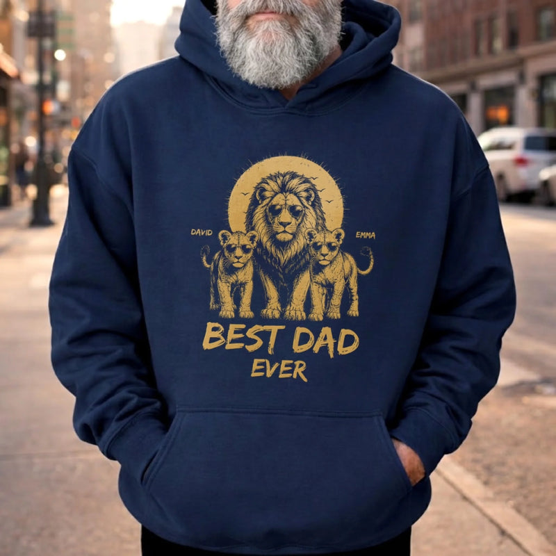 Custom T-shirt, Hoodie - Personalized Father's Day Birthday Gifts For Dad, Grandpa - Leader Of The Pride