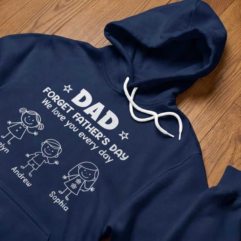 Custom T-shirt, Hoodie - Personalized Father's Day Birthday Gifts For Dad, Grandpa - The Dad Everyone Wishes They Had