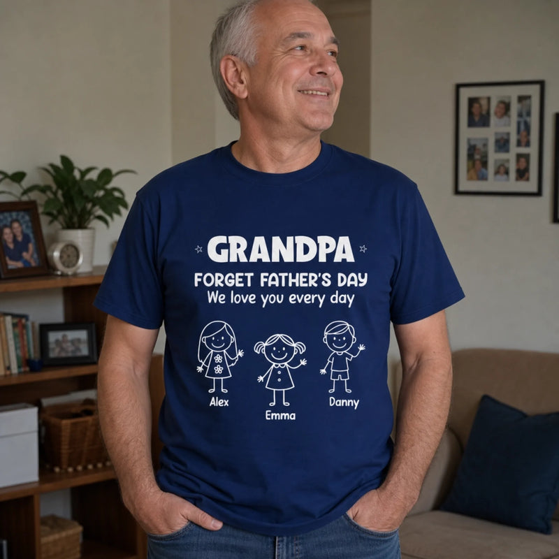 Custom T-shirt, Hoodie - Personalized Father's Day Birthday Gifts For Dad, Grandpa - The Dad Everyone Wishes They Had