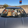 Custom Auto Windshield Sunshade, Car Window Protector - Personalized Birthday Gifts For Dog Cat Lovers, Dog Dad And Mom, Cat Owners - My Best Friend Has Paws
